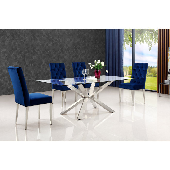 Everly Quinn Marshall Tufted Velvet Side Chair & Reviews Wayfair